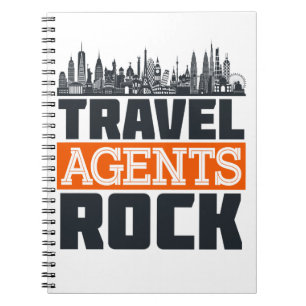 Caderno Espiral Planejamento de Férias do Viagem Agents Rock