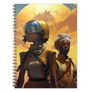 Caderno Espiral Planet Explorers Ficção Científica Afrofuturista