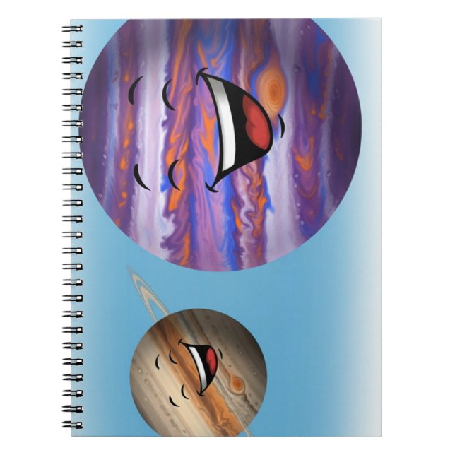 Caderno Espiral Planets Notebook for Kids (Frente)