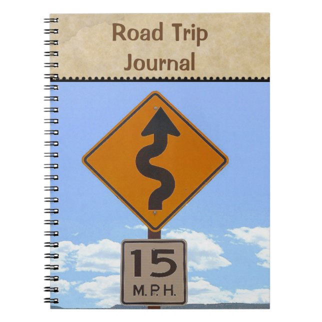 Caderno Espiral Planner de Férias/Notebook de Viagem Rodoviária (Frente)