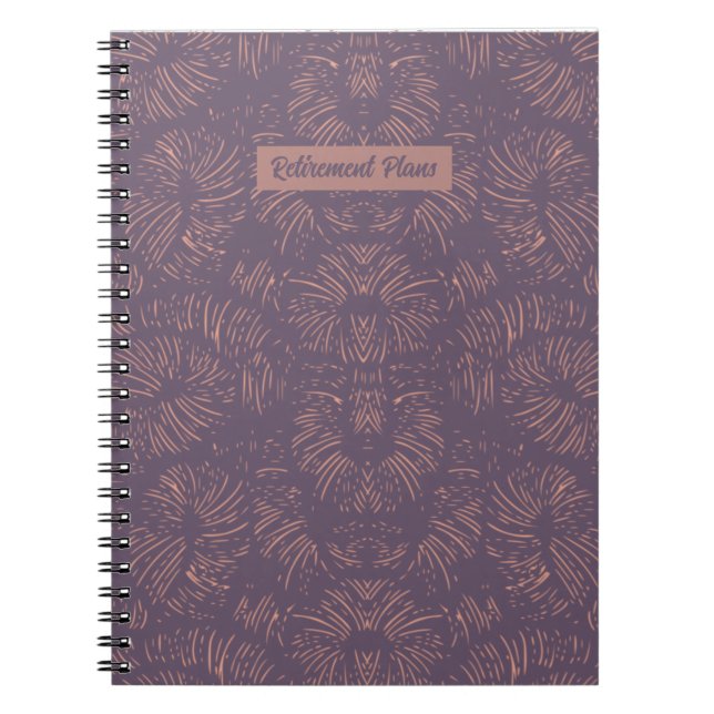 Caderno Espiral Planos de aposentadoria: notebook (Frente)