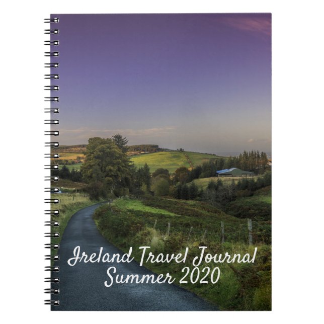 Caderno Espiral Planos de Diário da Irlanda (Frente)