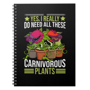 Caderno Espiral Plantas Carnívoras Presentes Homens Sarracenia Ven