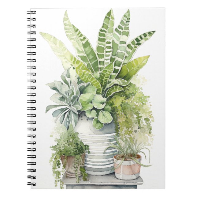 Caderno Espiral Plantas de Casa (Frente)