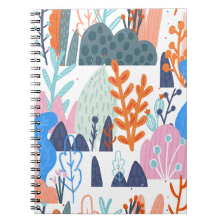 Caderno Espiral Plantas Exóticas: Padrão Sem Olhos Brilhantes