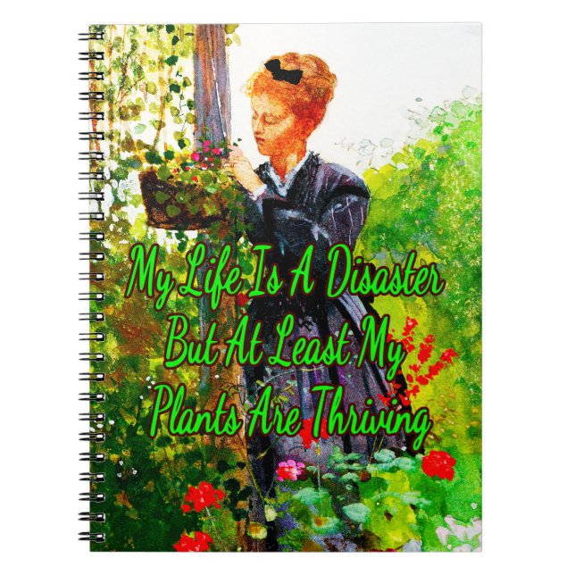 Caderno Espiral Plantas Verão por Winslow Homer (Frente)