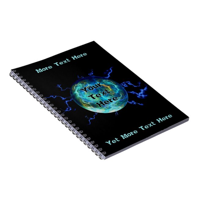 Caderno Espiral Plasma Elétrico (Lado Direito)