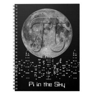 Caderno Espiral Plena Lua Pi No Céu