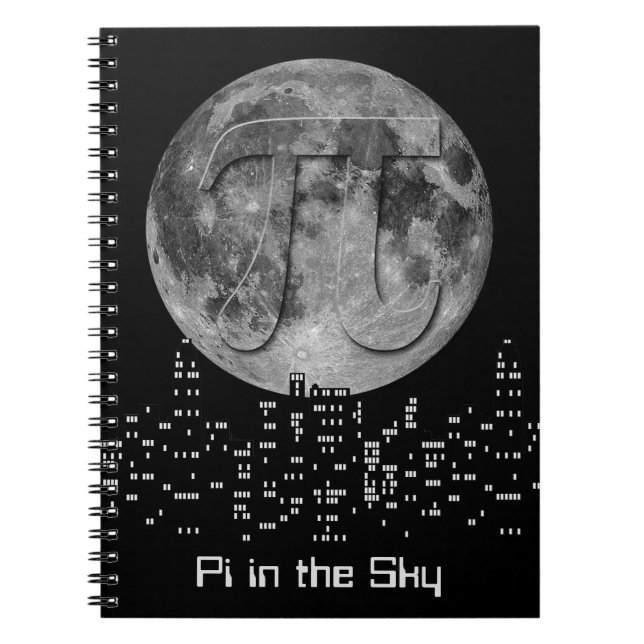 Caderno Espiral Plena Lua Pi No Céu (Frente)