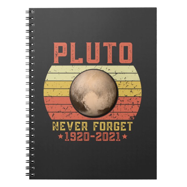 Caderno Espiral pluto NUNCA ESQUECER (Frente)
