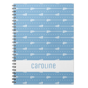 Caderno Espiral Pó - Pasta branca e Padrões de Linhas Pontas