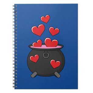 Caderno Espiral Poção do Amor Corações