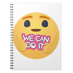 Caderno Espiral Podemos Fazê-Lo Importando Emojis