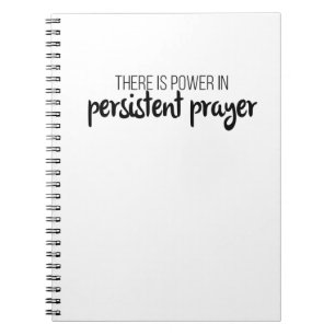Caderno Espiral Poder na Oração Persistente Gospel Gráficos Jesus