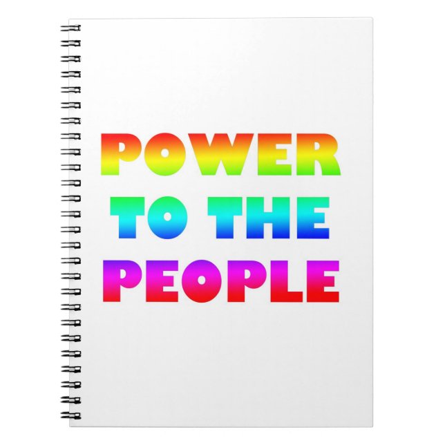 Caderno Espiral Poder para as Pessoas (Frente)