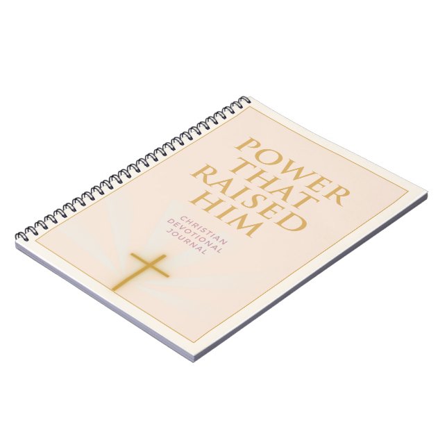 Caderno Espiral Poder que O Ressuscitou Páscoa Cristã 2026 (Left Side)