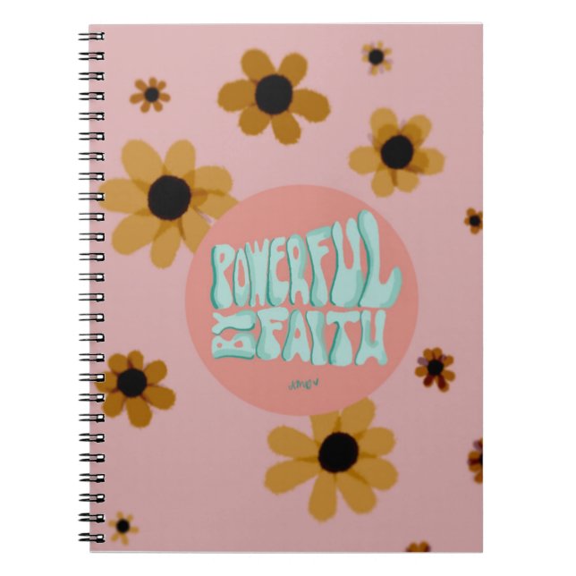 Caderno Espiral Poderoso para notebook FAITH para 2021Reg.Agreemen (Frente)