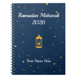 Caderno Espiral Poeira Dourada Azul Meia-Noite