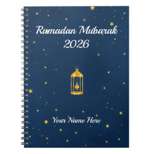 Caderno Espiral Poeira Dourada Azul Meia-Noite