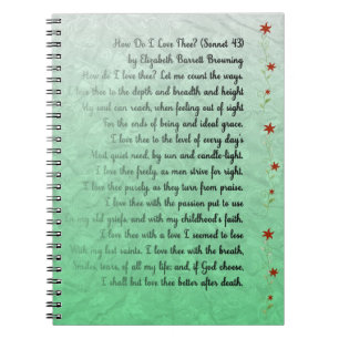 Caderno Espiral Poema como faz o thee do amor de I? Bronzagem de