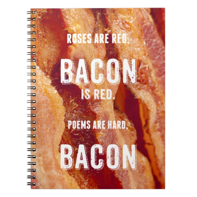 Caderno Espiral Poema do bacon (Frente)