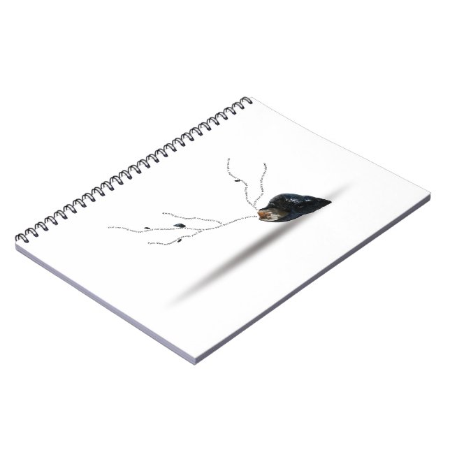 Caderno Espiral Poema motivacional para planos de escrevendo (Left Side)