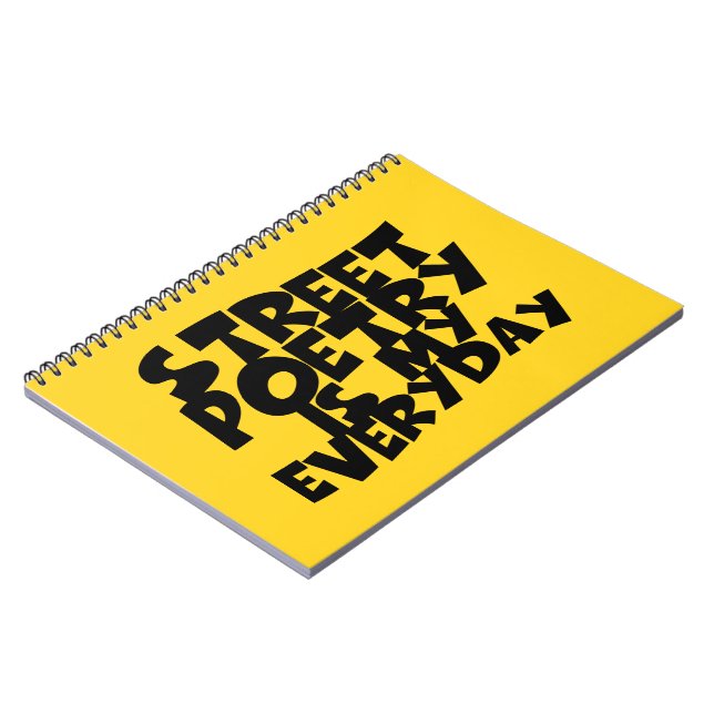 Caderno Espiral Poesia Da Rua É Meu Dia A Dia (Left Side)