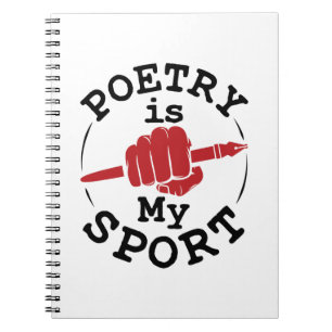 Caderno Espiral Poesia É O Meu Poeta Esportivo Esportivo Escritor