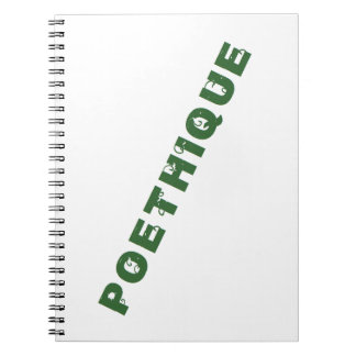 Caderno Espiral poéthique verde