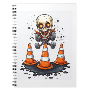 Caderno Espiral Pogo Bones � Esqueleto Louco em Movimento