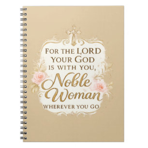 Caderno Espiral Pois o Senhor teu Deus está contigo por onde quer