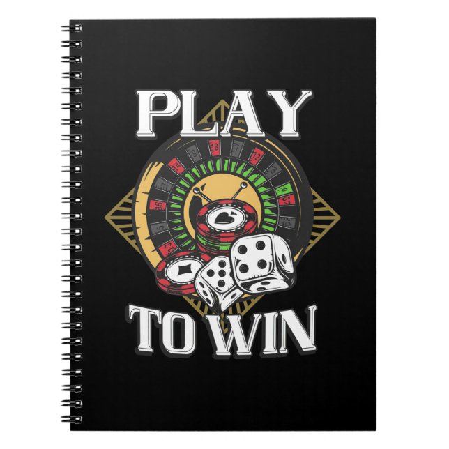 Caderno Espiral Poker Play To Win (Frente)