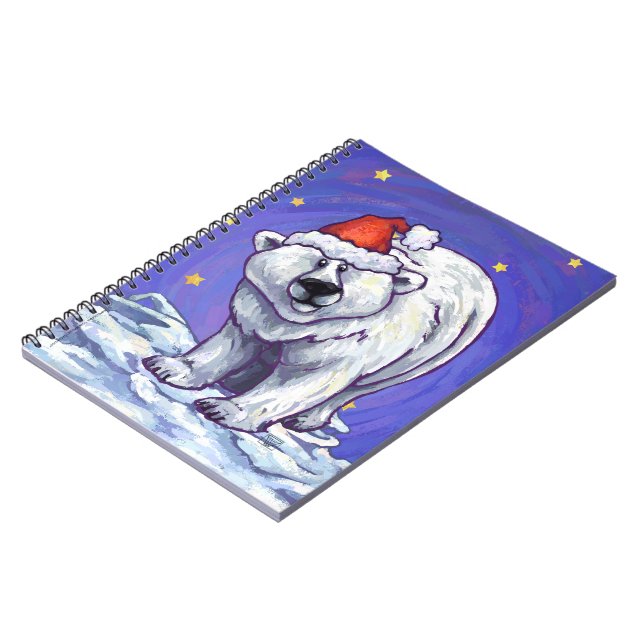 Caderno Espiral Polar Bear Natal (Left Side)
