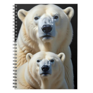 Caderno Espiral Polar Urso Selvagem Sobrevivência Natureza Majesto