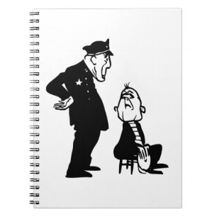 Caderno Espiral Policial e ladrão