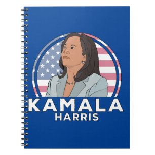 Caderno Espiral Política Kamala Harris