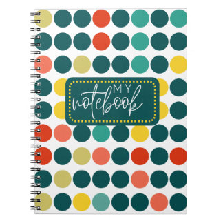 Caderno Espiral Polka dot My Notebook for daily writing