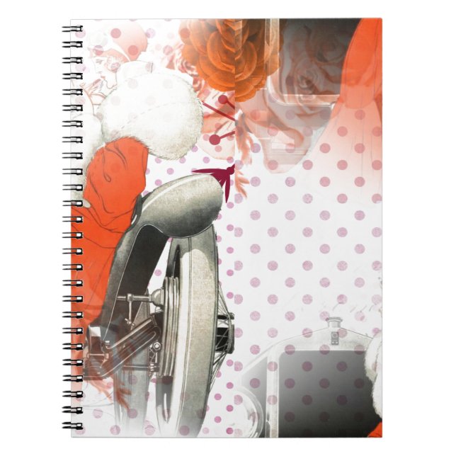 Caderno Espiral polkadots flapper (Frente)