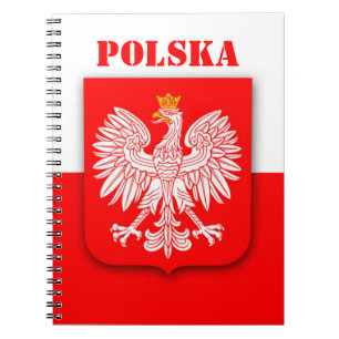 Caderno Espiral Polônia Flag Patriótico Soccer Polska Viagem Europ