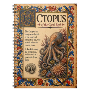 Caderno Espiral Polvo, Arte do Bestiário Medieval