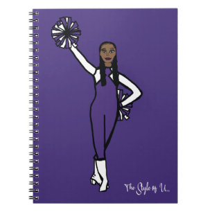 Caderno Espiral Pom Dancer Acento Branco Roxo P