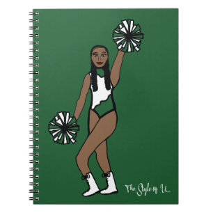 Caderno Espiral Pom Dancer - Ênfase Verde Branco P