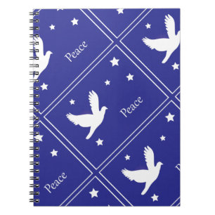 Caderno Espiral pomba da paz