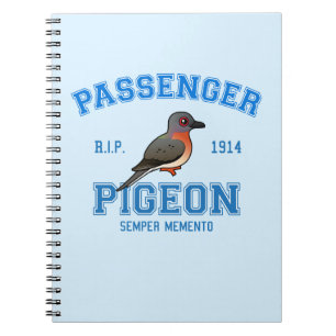 Caderno Espiral Pombo de passageiro da equipe