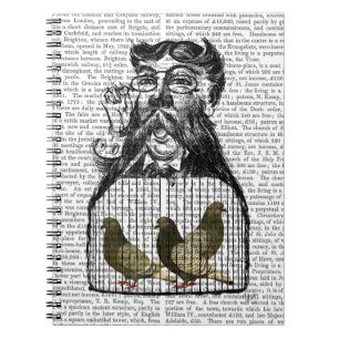 Caderno Espiral Pombo Fancier