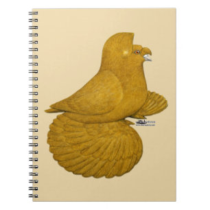 Caderno Espiral Pombo Trombeteiro Amarelo