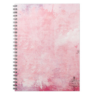Caderno Espiral Pombos-porcas da torre de Paris eiffel