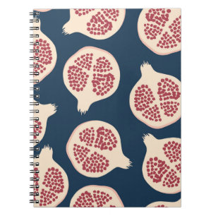 Caderno Espiral Pomegranato sem soldadura, fundo com pombos