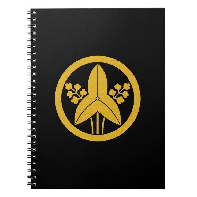 Caderno Espiral Ponta de seta de pé em círculo (Frente)