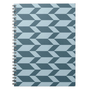 Caderno Espiral Pontas Azuis De Grelha De Dois Pontas De Seta De T